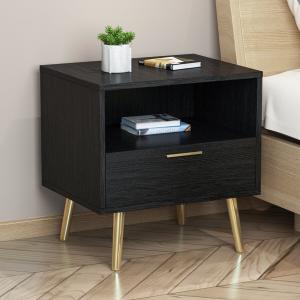 Shaula 1 Drawer Solid Wood Nightstand White
