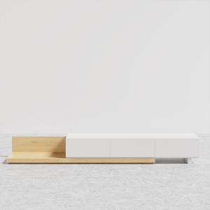 Nordic Extendable TV Stand and Media Console with 3-Drawer
