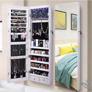 Bella Jewelry Cabinet with Full Mirror Display