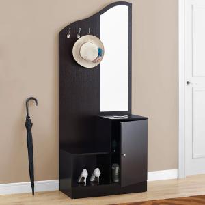 Monarch Specialties 75-Inch Hall Tree with Mirror