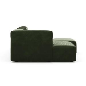 Sven 3-Piece Sectional Sofa with Chaise in Green