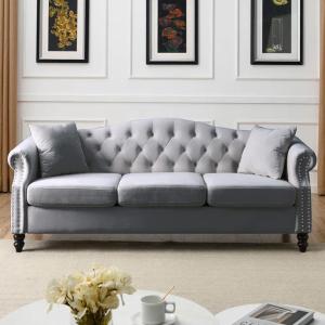 Avictor Upholstered Sofa in Grey
