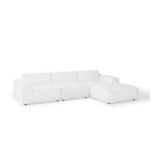 Vitality sectional sofa 4 pieces in White Color