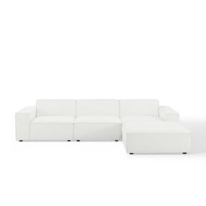 Vitality sectional sofa 4 pieces in White Color