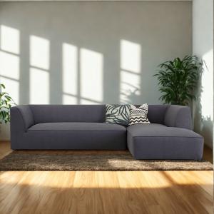 Eliza 2 Pieces Fabric Sectional Sofa