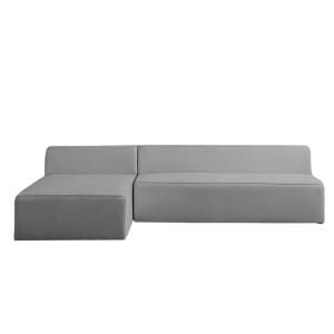 CRIMSON Celona Modern L-Shaped Sectional Sofa, Dark Grey Velvet, Right...