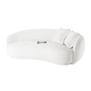 Cooper 2-Seater Curved Sofa in White
