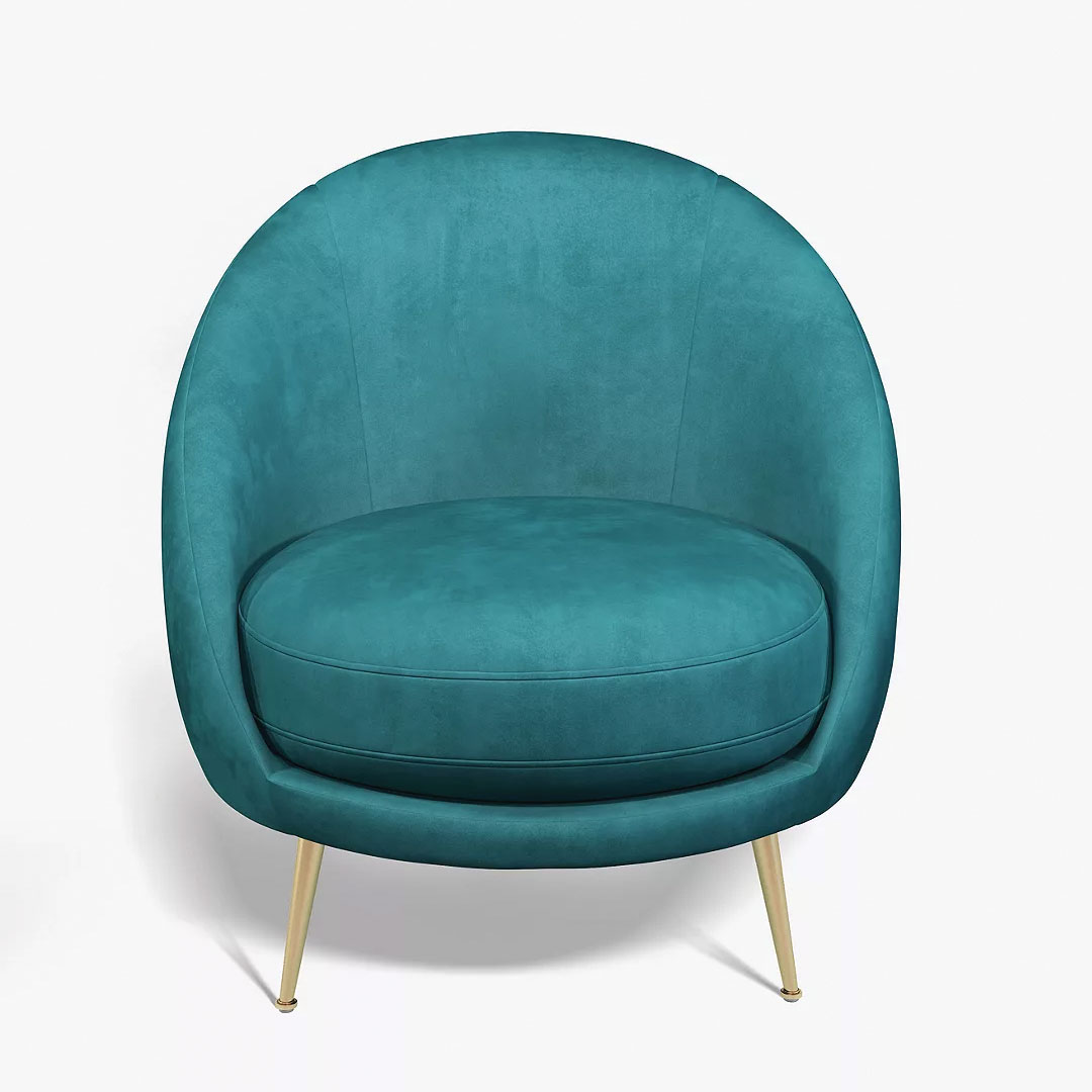 Arch Armchair in Teal