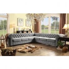 Rosevera Quitaque Tufted Sectional Sofa